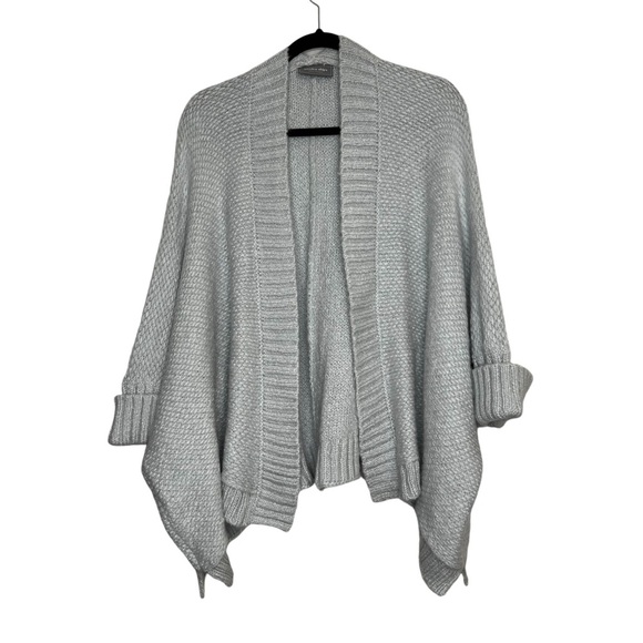 Wooden Ships Womens Wool Blend Oversized Open Front Cardigan Size M / L Gray
